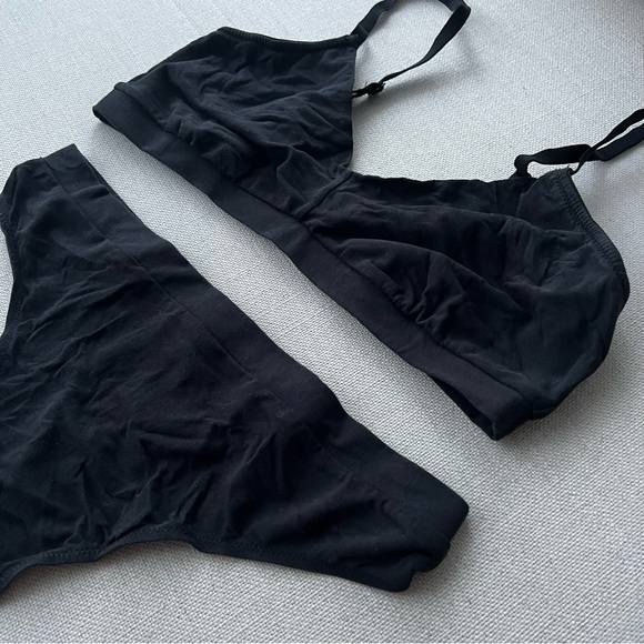 COSABELLA Black Soft Bralette Thong Set - Picture 4 of 8